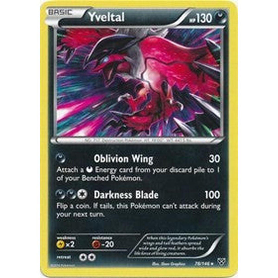 Yveltal - 78/146 (Cracked Ice Holo)