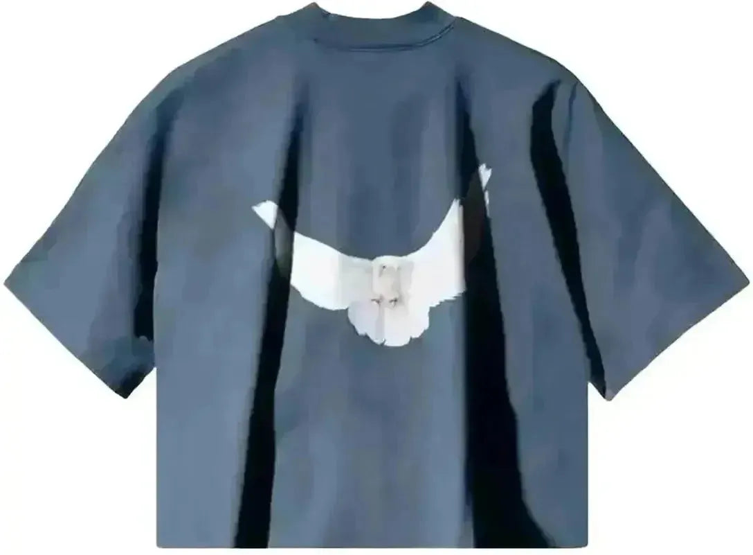 Yeezy Gap Balenciaga Dove No Seam Tee Dark Blue