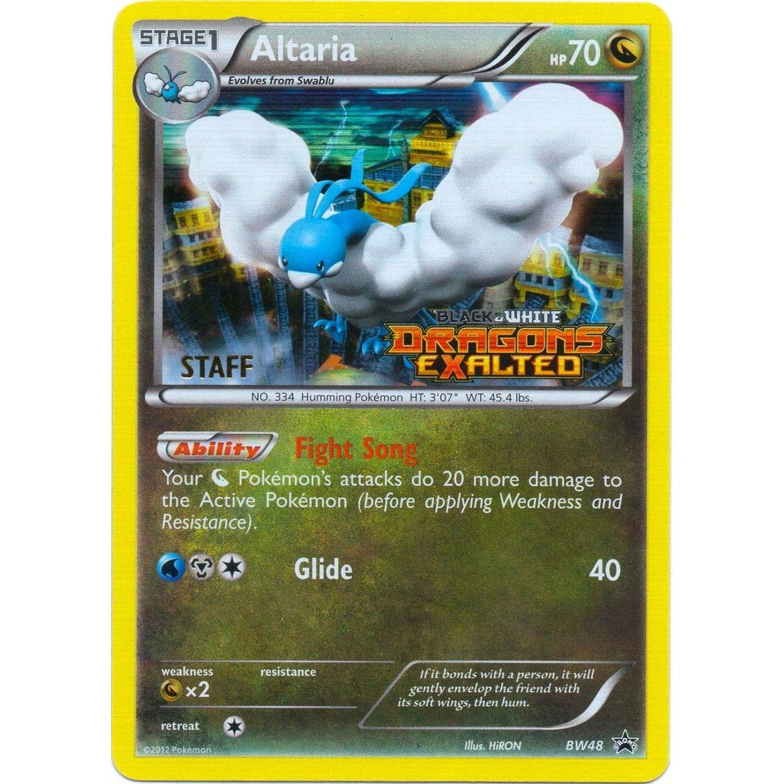 Altaria - BW48 (Prerelease) [Staff]