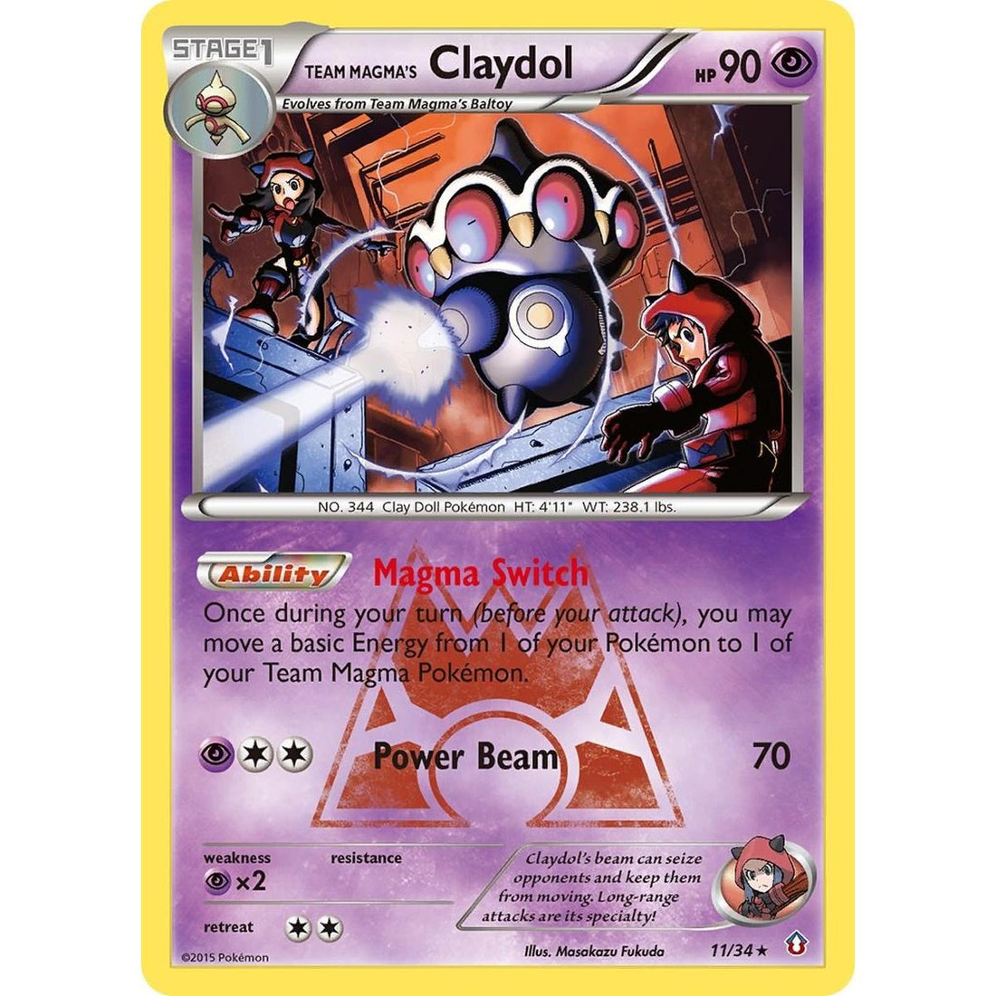 Team Magma's Claydol