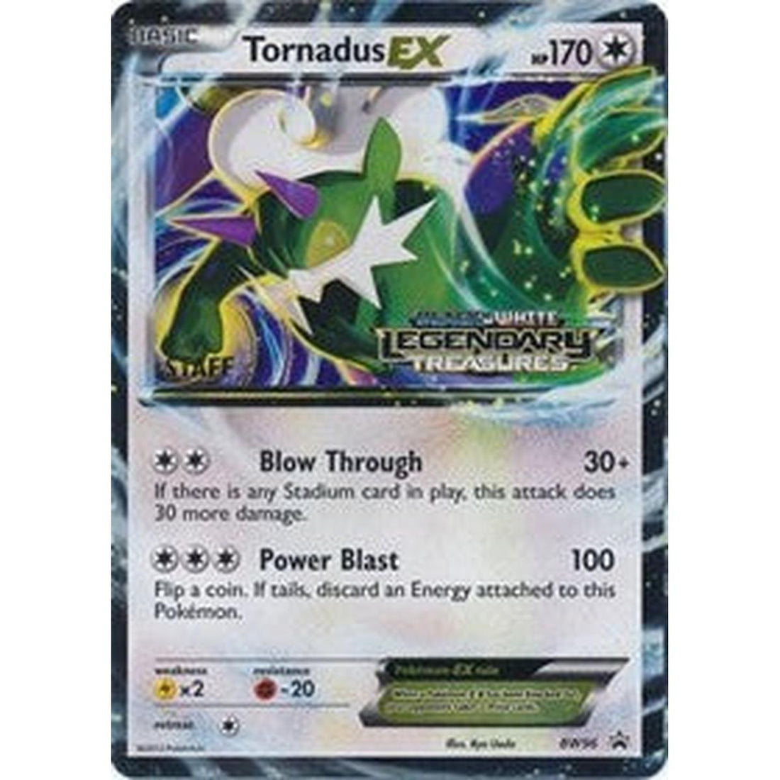 Tornadus EX - BW96 (Prerelease) [Staff]