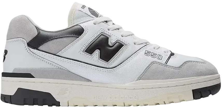New Balance 550 White Grey Dark Grey