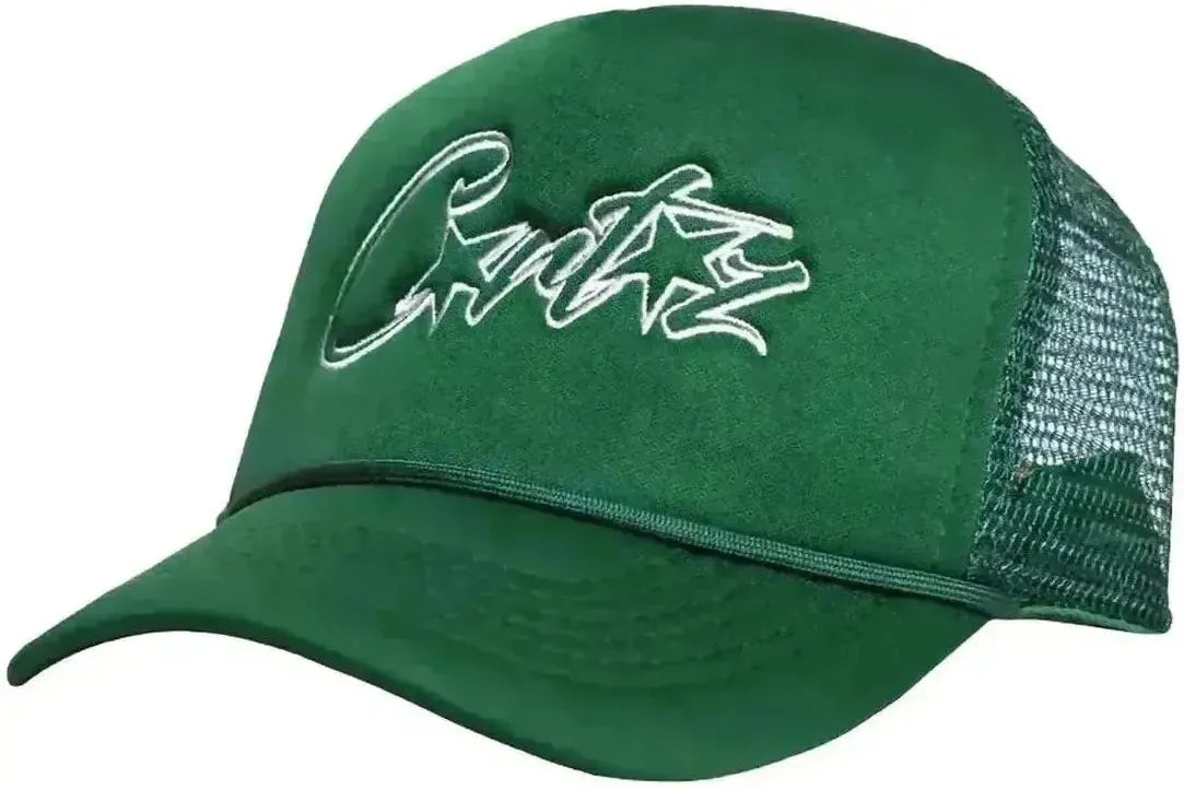 Corteiz Allstarz Trucker Hat Green