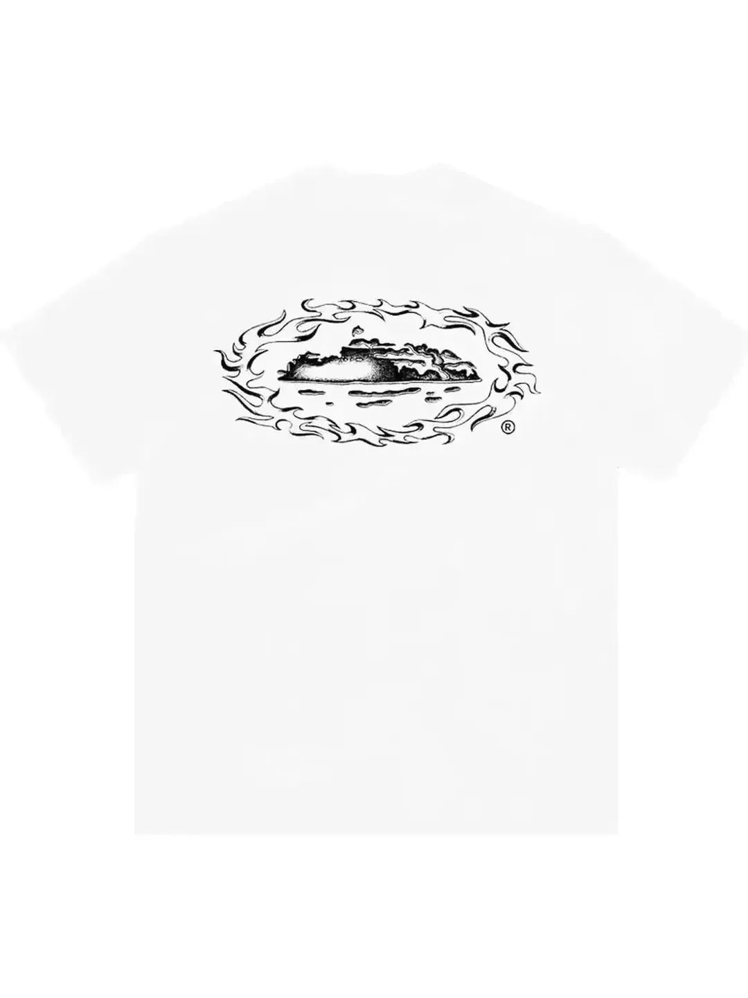 Corteiz Alcatraz Firey Tee – White