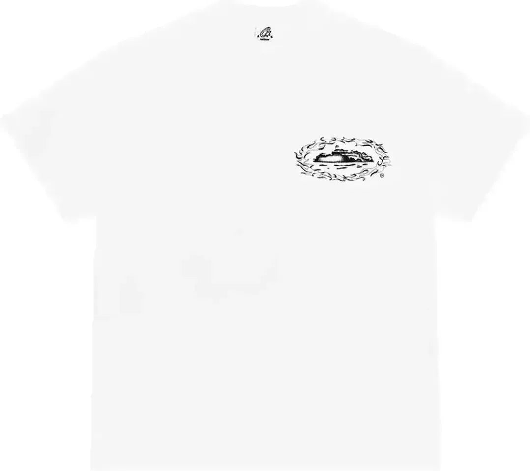 Corteiz Alcatraz Firey Tee – White