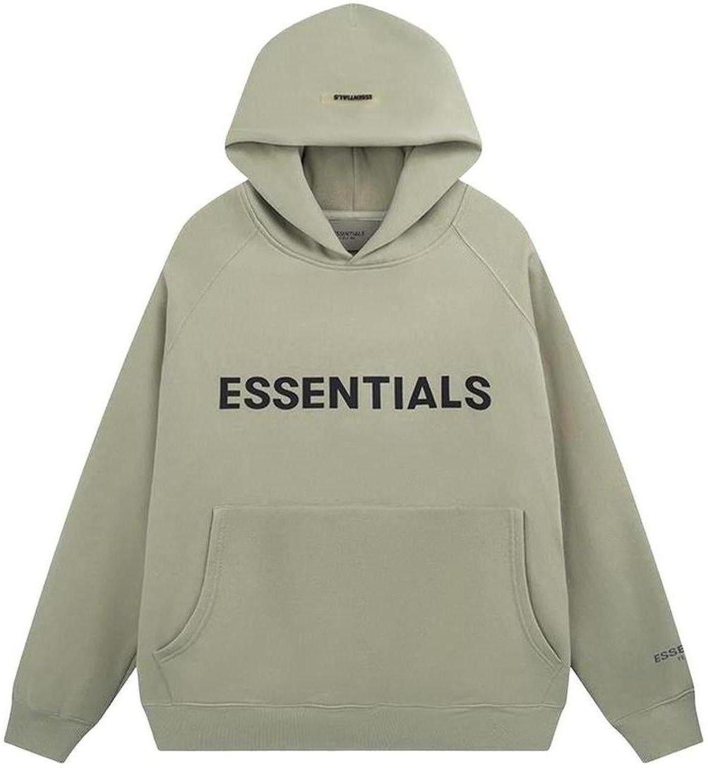 Fear Of God Essentials Pullover Hoodie Applique Logo Moss