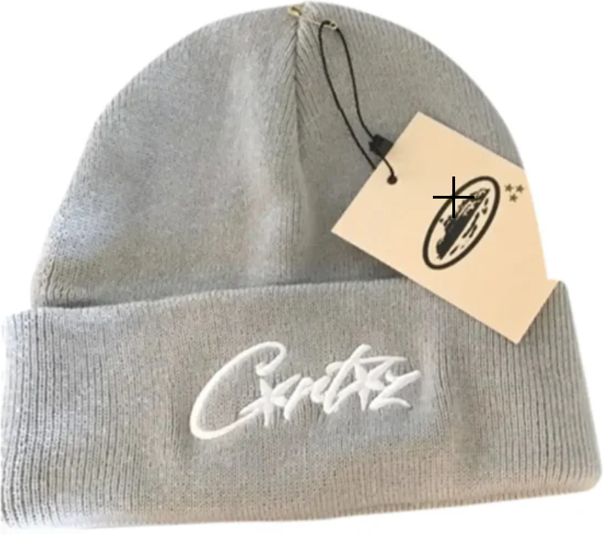 Corteiz Allstarz Folded Beanie - Grey