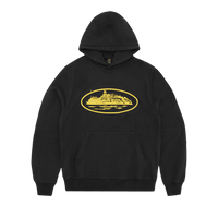 Corteiz Alcatraz Hoodie V2 'Black/Yellow'