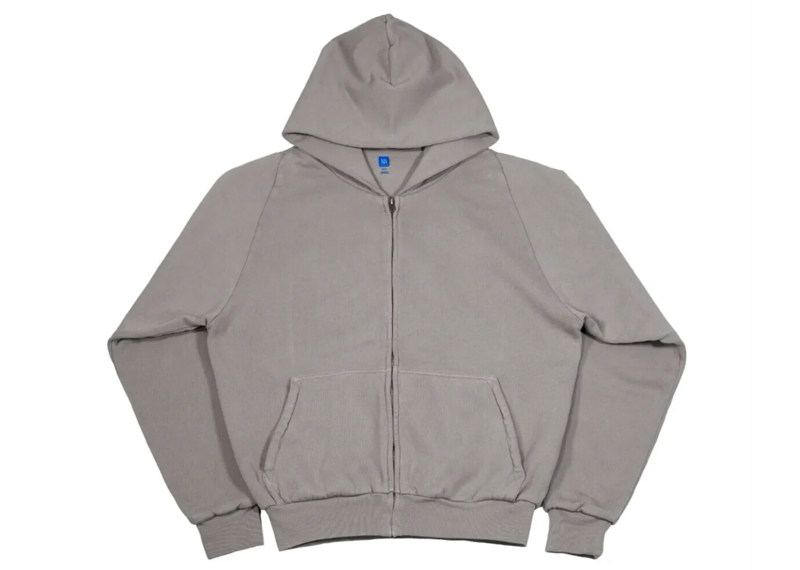 Yeezy Gap Zip Hoodie Light Grey