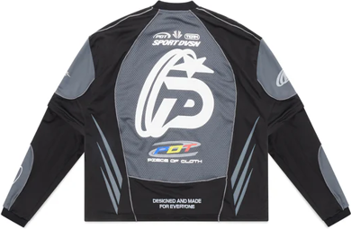 PIRASO DÉ TELA PERFORMANCE REWORKED JERSEY BLACK