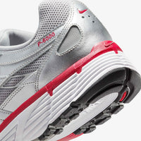 Nike P-6000 Metallic Silver Gym Red