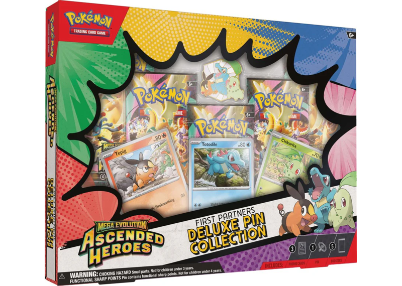 Mega Evolution Ascended Heroes First Partners Deluxe Pin