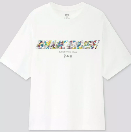 Billie Eilish X Takashi Murakami Uniqlo T Shirt White