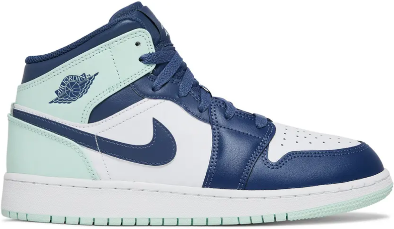 Air Jordan 1 Mid GS Mystic Navy Mint Foam