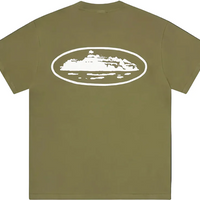 Corteiz Island Puff Print Tee Olive