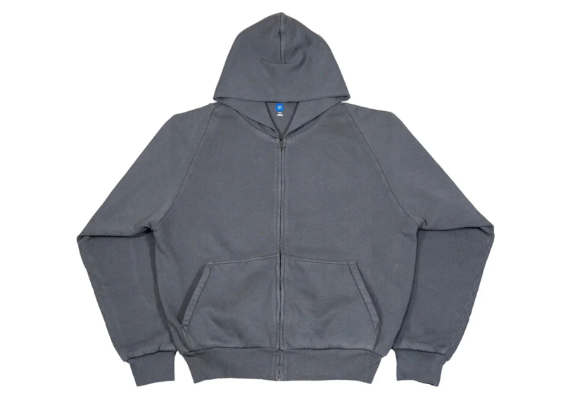 Yeezy Gap Zip Hoodie Dark Grey