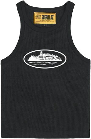 Corteiz Womens alcatraz Tank Top white/black