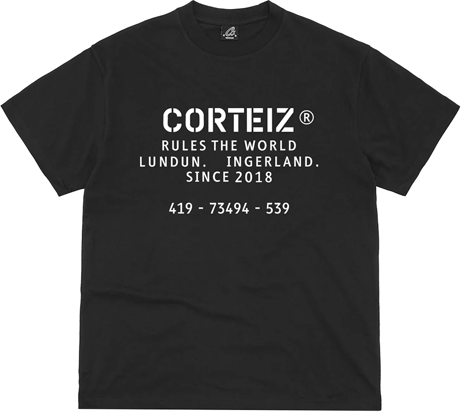 Corteiz OG Stencil Tee Black