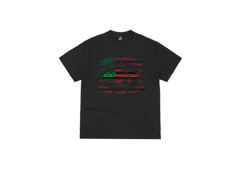 Corteiz x Denim Tears Cortears OG Alcatraz Tee Black