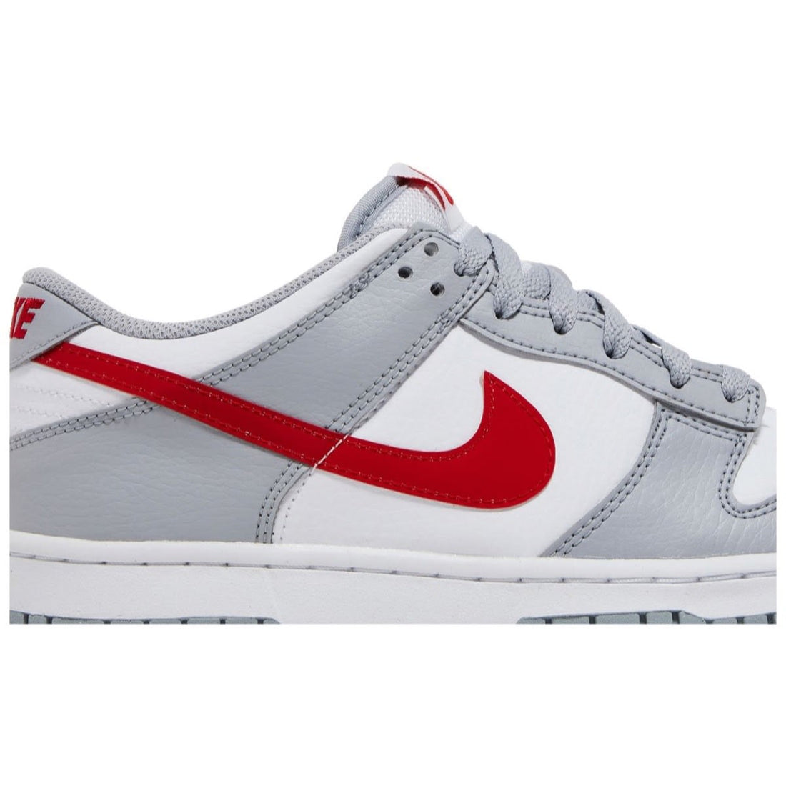 Nike Dunk Low White Wolf Grey University Red (GS)
