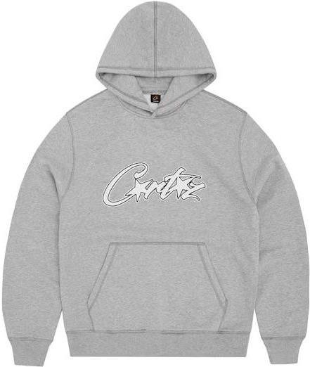 Corteiz Satin Allstarz Applique Hoodie Grey