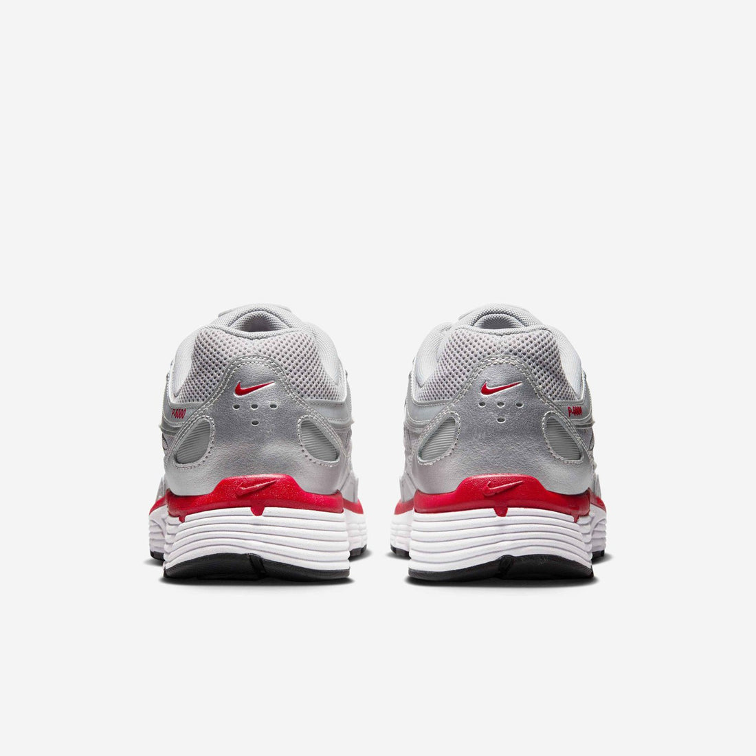 Nike P-6000 Metallic Silver Gym Red