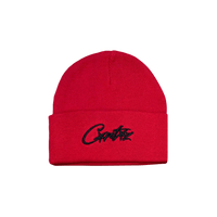 Corteiz Allstarz Folded Beanie 'Red'