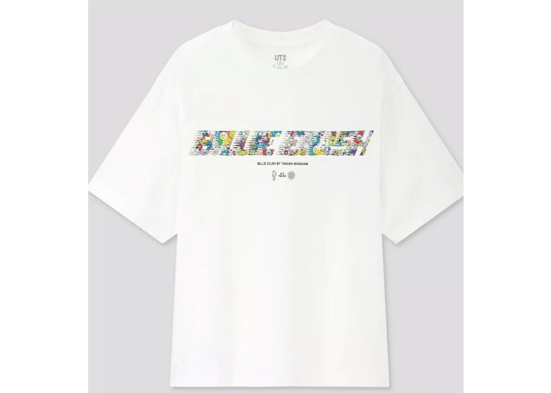 Billie Eilish X Takashi Murakami Uniqlo T Shirt White