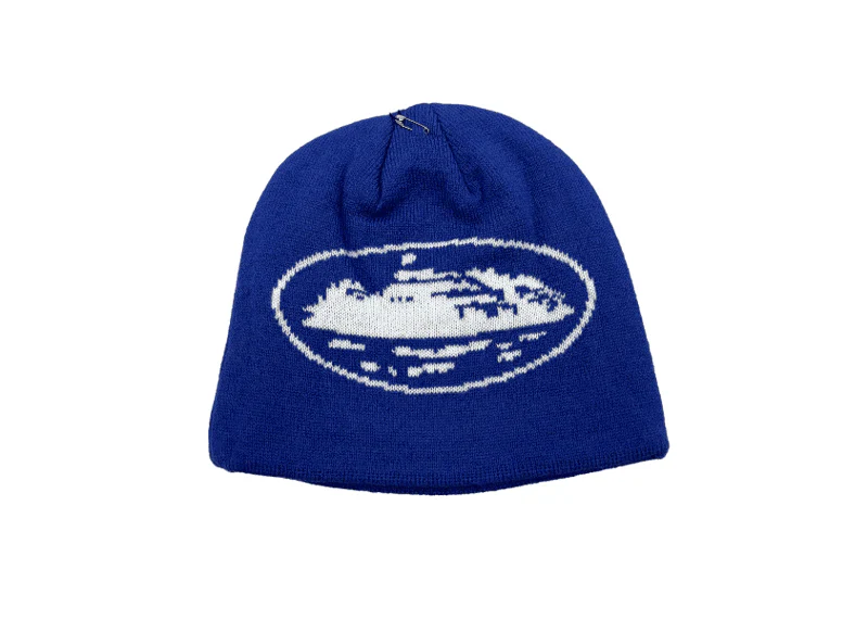 Corteiz Alcatraz Beanie Blue
