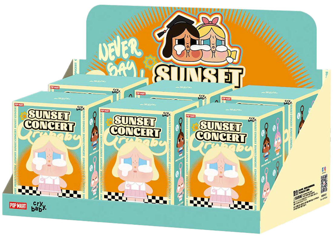  Pop Mart CRYBABY Sunset Concert Series Sealed Case featuring 6 blind boxes