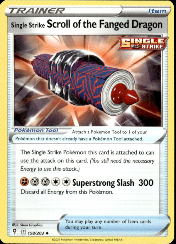 Single Strike Scroll of the Fanged Dragon