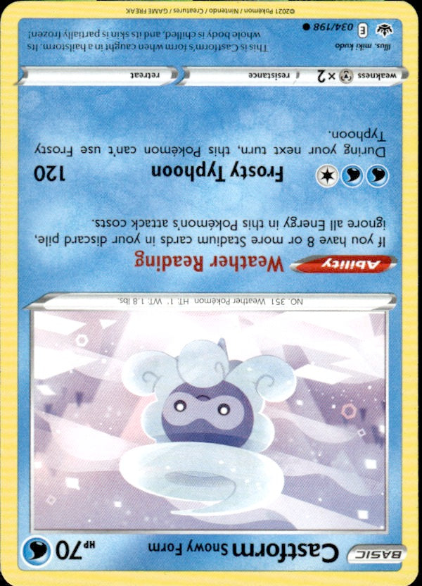 Castform Snowy Form | Near Mint / English / Normal