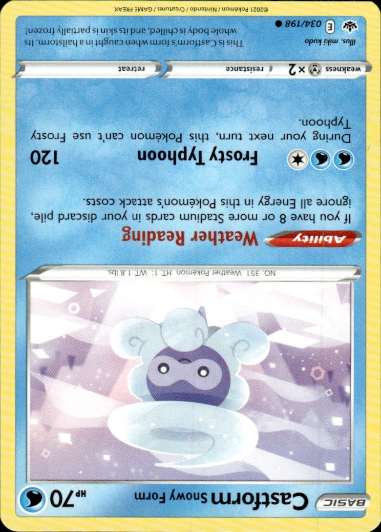 Castform Snowy Form | Near Mint / English / Normal