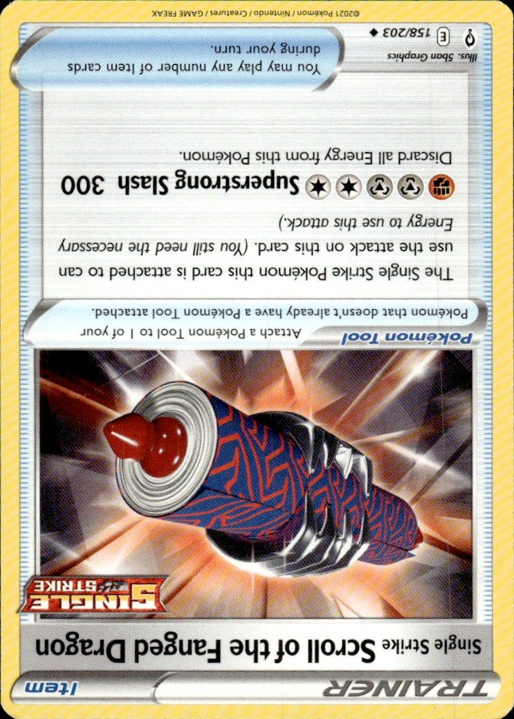 Single Strike Scroll of the Fanged Dragon