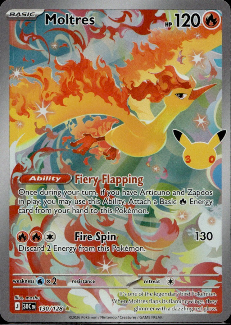 Moltres - 130/128 | Near Mint / English / Holofoil