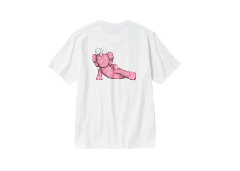 Kaws x Uniqlo UT Short Sleeve Graphic Tee White/Pink