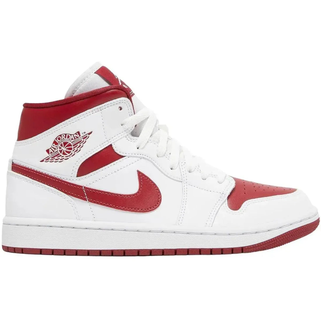 Women's Air Jordan 1 Mid White Pomegranate
