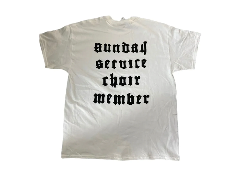 KANYE WEST 'SUNDAY SERVICE CHOIR MEMBER' WHITE TEE