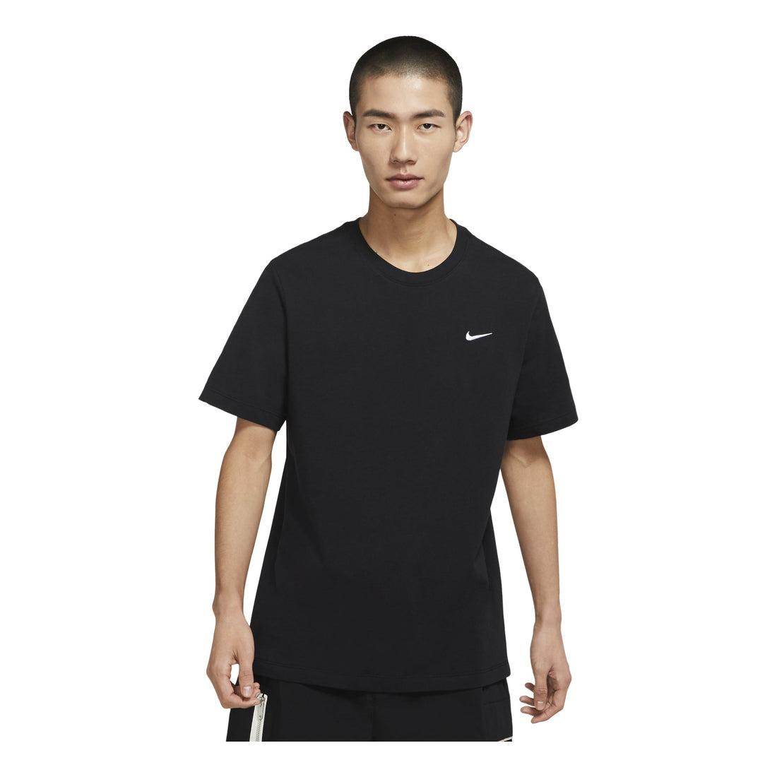 Nike Sportswear Embroidered Swoosh Tee Black