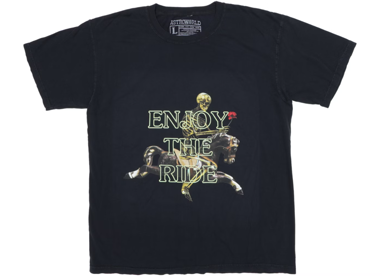 Travis Scott Enjoy The Ride Glow Tee Black Men's