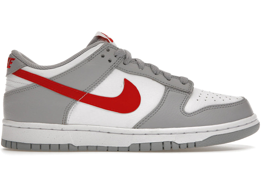Nike Dunk Low White Wolf Grey University Red (GS)