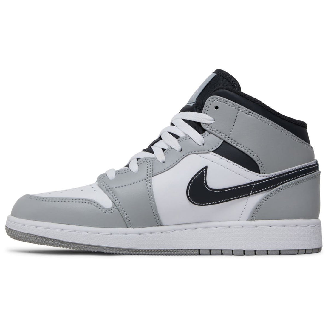 Jordan 1 Mid Light Smoke Grey (GS)