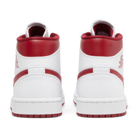 Women's Air Jordan 1 Mid White Pomegranate