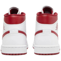 Women's Air Jordan 1 Mid White Pomegranate