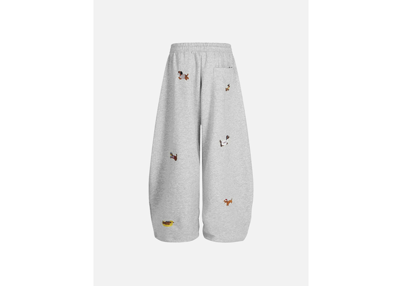Aelfric Eden Embroidery Dog Baggy Barrel Sweatpants