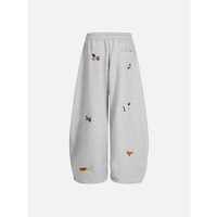 Aelfric Eden Embroidery Dog Baggy Barrel Sweatpants