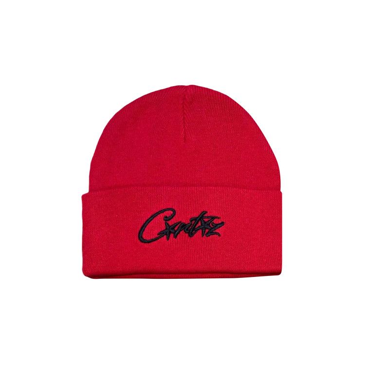 Corteiz Allstarz Folded Beanie 'Red'