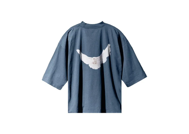 Yeezy Gap Balenciaga Dove 3/4 Sleeve Tee Navy