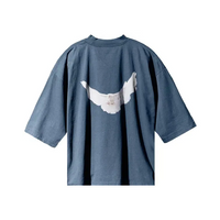 Yeezy Gap Balenciaga Dove 3/4 Sleeve Tee Navy