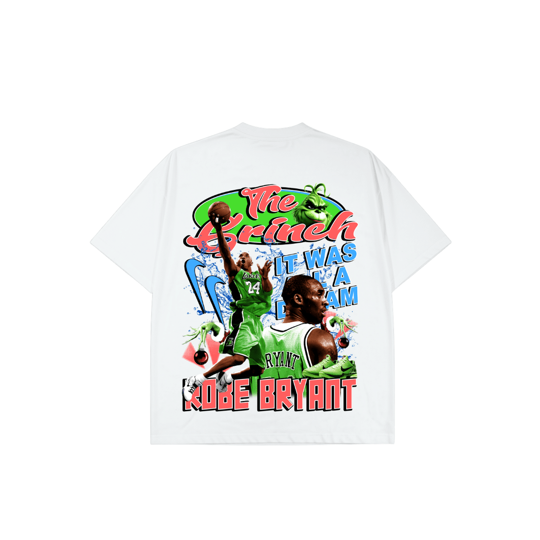 THE GRINCH X KOBE BOOTLEG WHITE TSHIRT